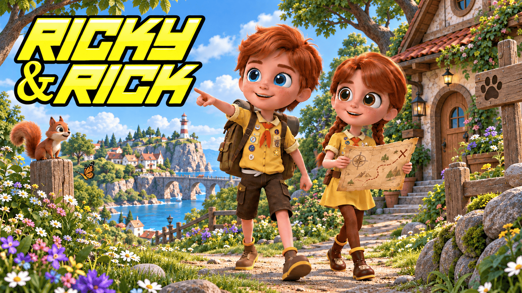 Rick & Ricky 3D: A Family Adventure Series for Kids